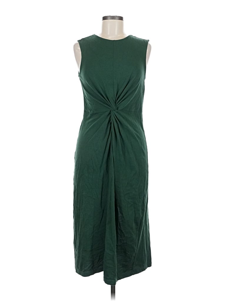 Pre-owned Mng Casual Dress In Green