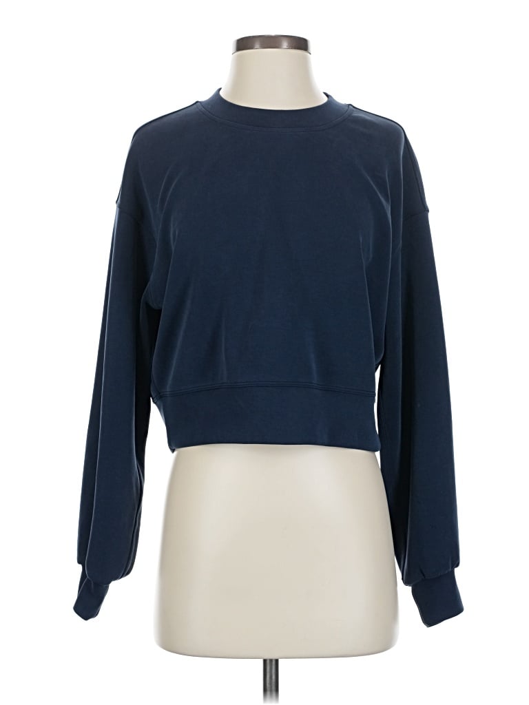 Pre-owned Lululemon Athletica Sweatshirt In Blue