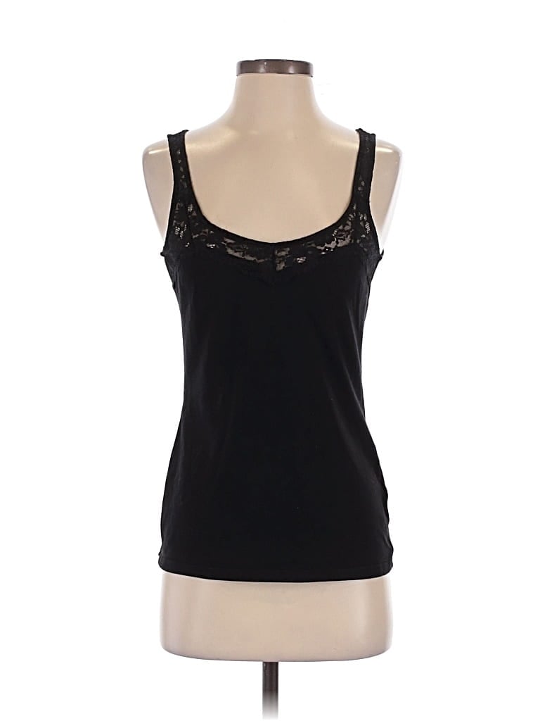 Pre-owned H&m Tank Top Black Sweetheart Neckline Tops