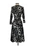 Lily Paisley Black Cocktail Dress Size S - photo 2
