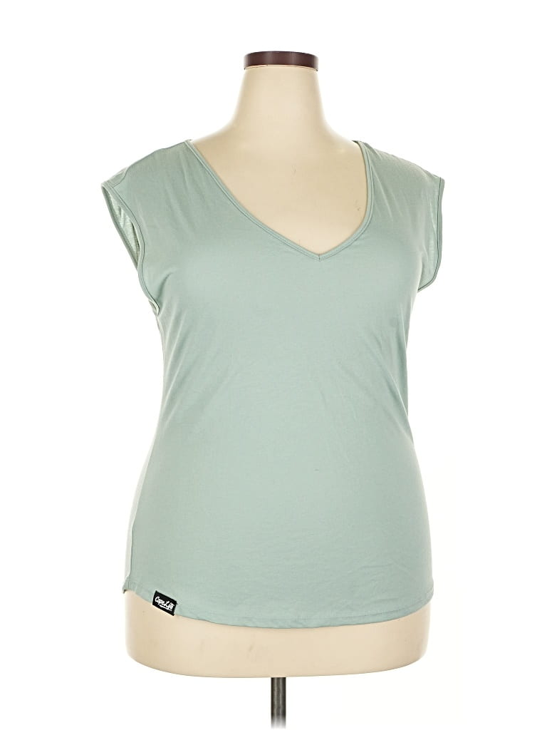 Assorted Brands Sleeveless T-shirt In Green