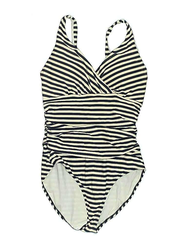 Pre-owned Boden One Piece Swimsuit In White