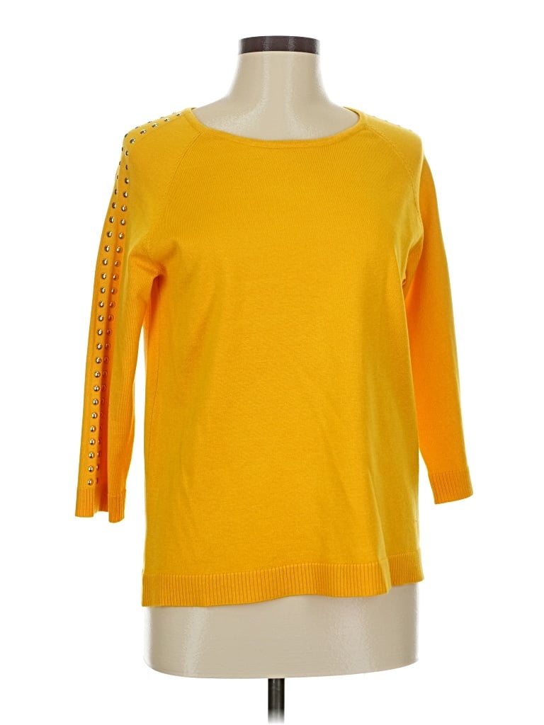 Pre-owned Assorted Brands Pullover Sweater In Yellow