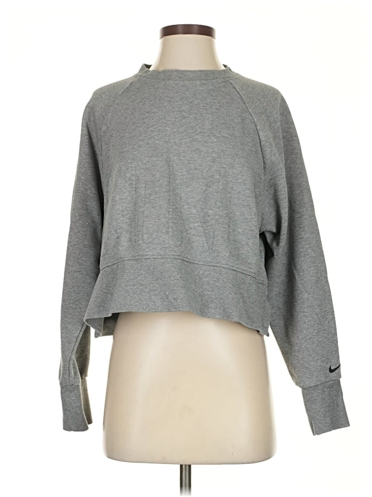 Pre-owned Nike Pullover Sweater In Gray