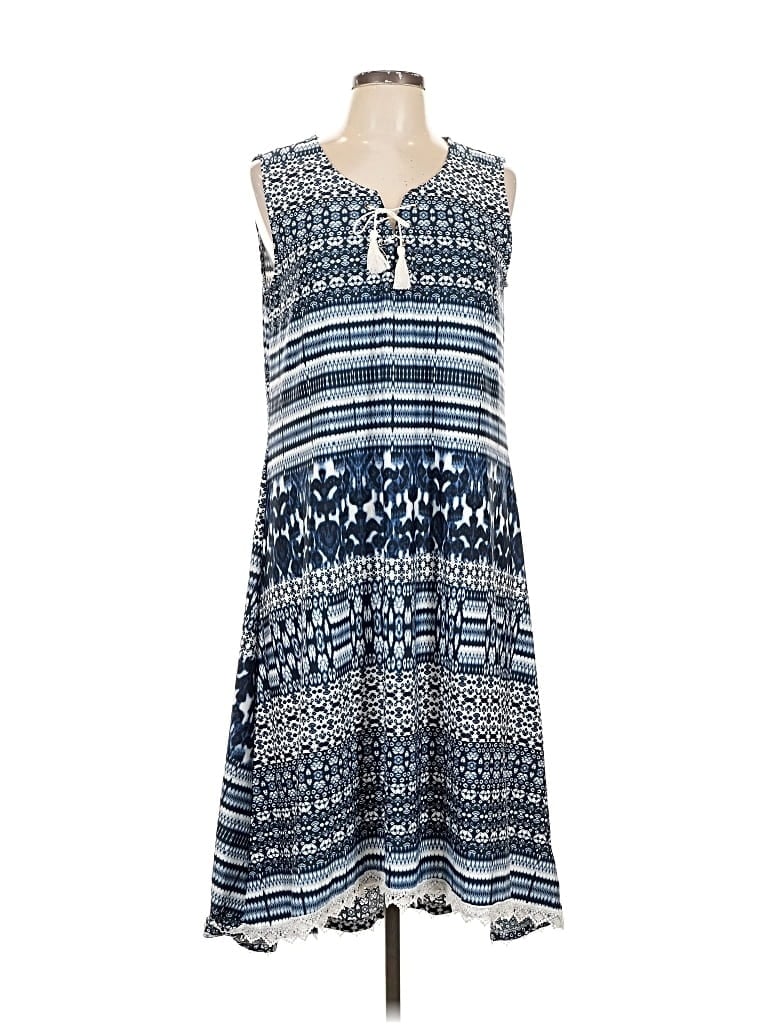 Pre-owned One World Casual Dress In Blue