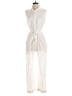 Vitamin A Metallic Ivory Jumpsuit Size S - photo 1