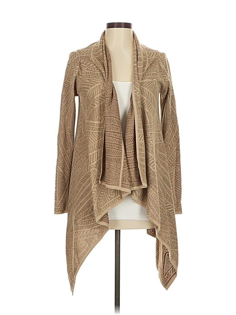 Pre-owned Peruvian Connection Cardigan Sweater In Brown