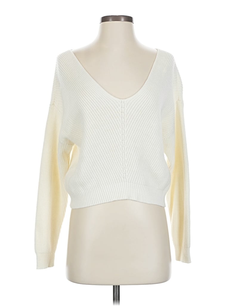LULUS Pre-owned Pullover Sweater In White
