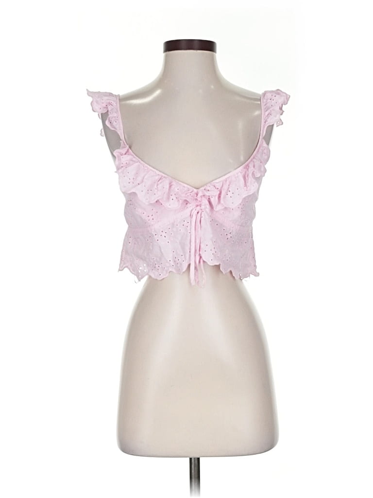 Pre-owned Zara Sleeveless Blouse In Pink