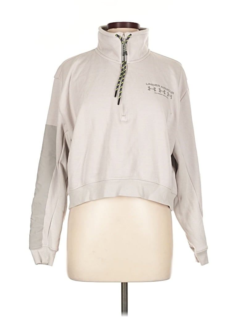 Pre-owned Under Armour Pullover Sweater In Silver