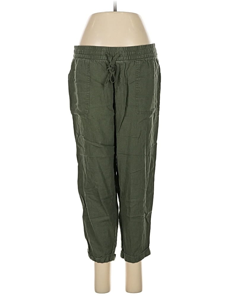 Pre-owned Old Navy Linen Pants In Green