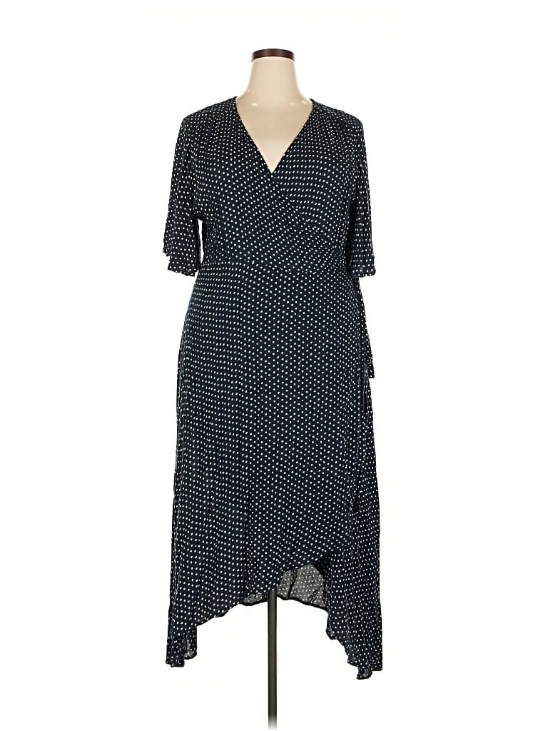 Pre-owned B Collection By Bobeau Casual Dress In Blue