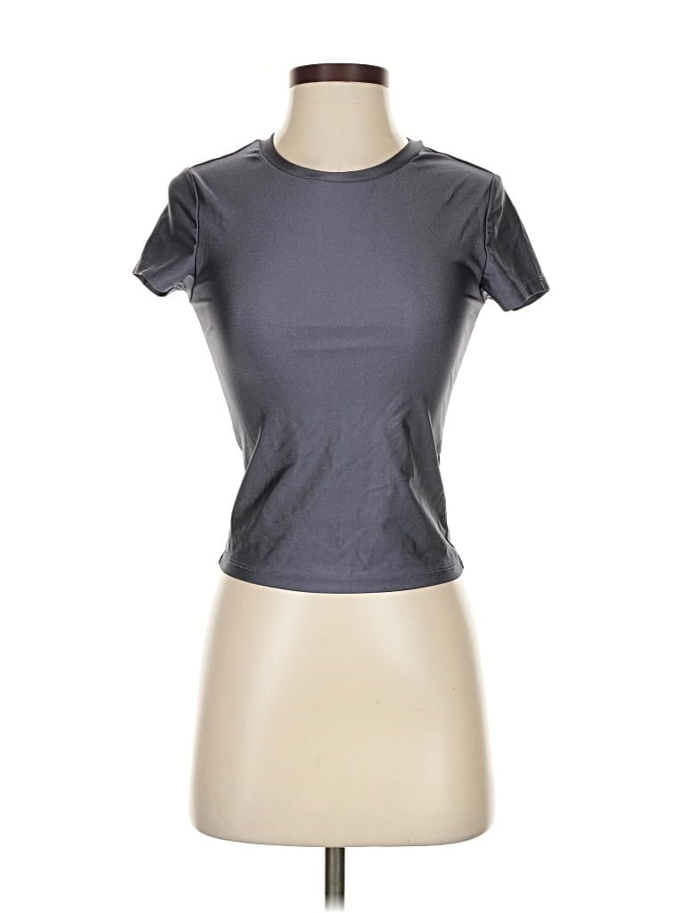 Pre-owned Assorted Brands Short Sleeve T-shirt In Gray