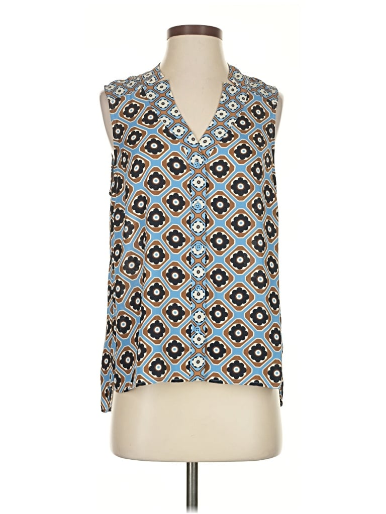 Pre-owned Cabi Sleeveless Blouse In Blue