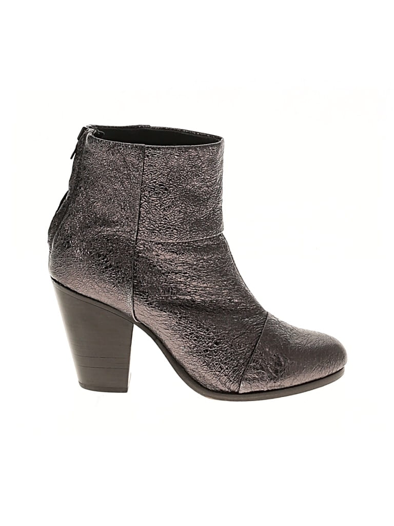 Pre-owned Rag & Bone Ankle Boots In Silver