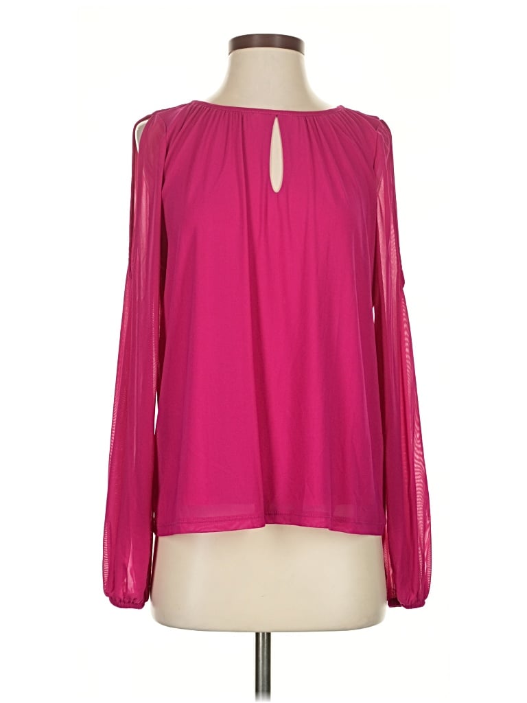 Pre-owned Inc International Concepts Long Sleeve T-shirt In Pink