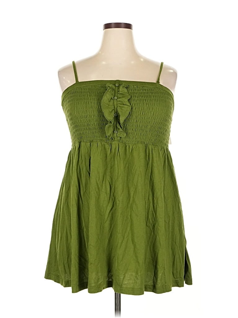 Pre-owned Lane Bryant Casual Dress In Green