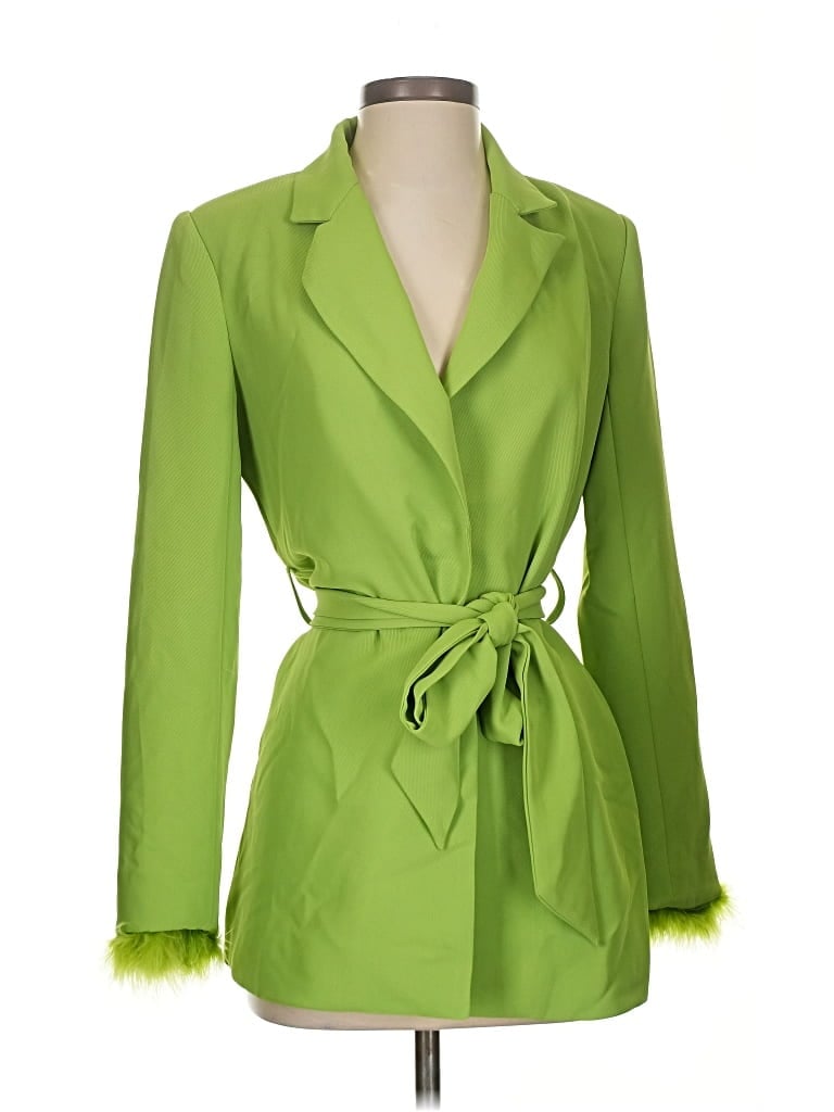 Pre-owned Nasty Gal Inc. Coat In Green