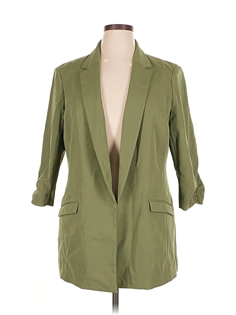 Pre-owned Inc International Concepts Blazer Jacket In Green