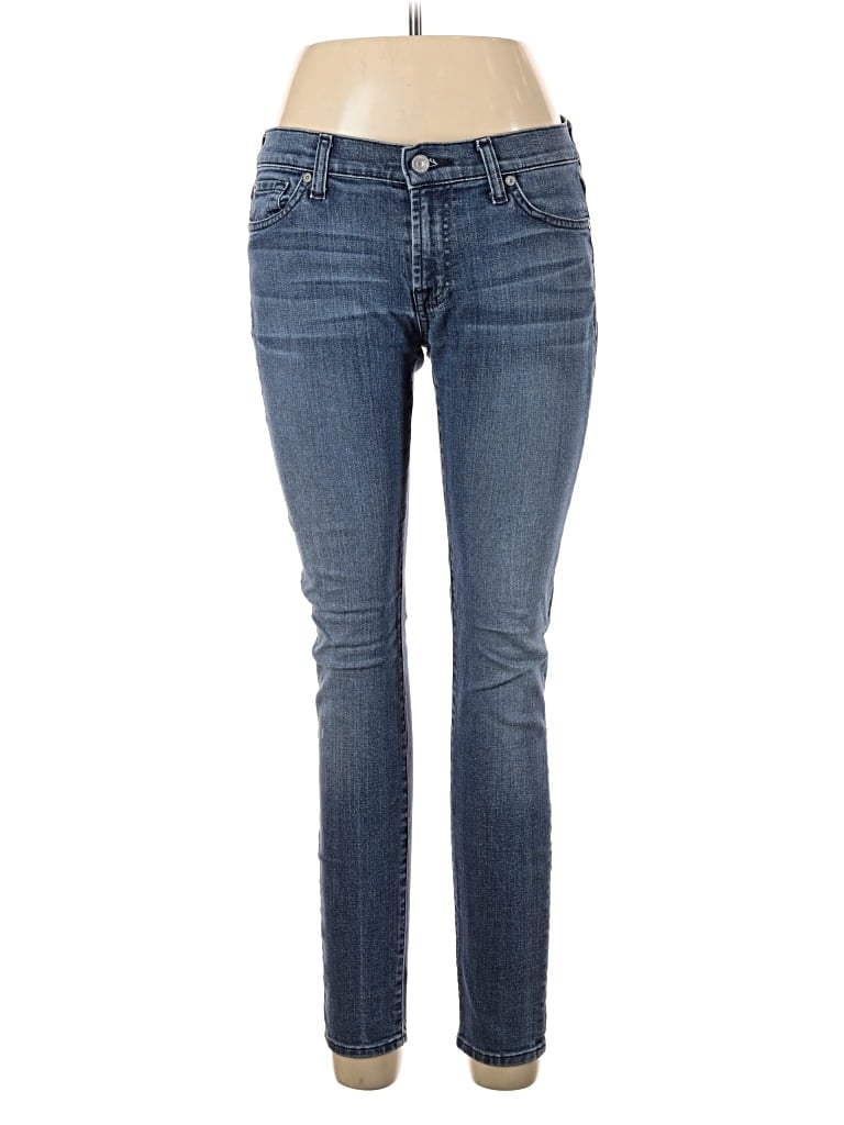 Pre-owned 7 For All Mankind Jeans In Blue