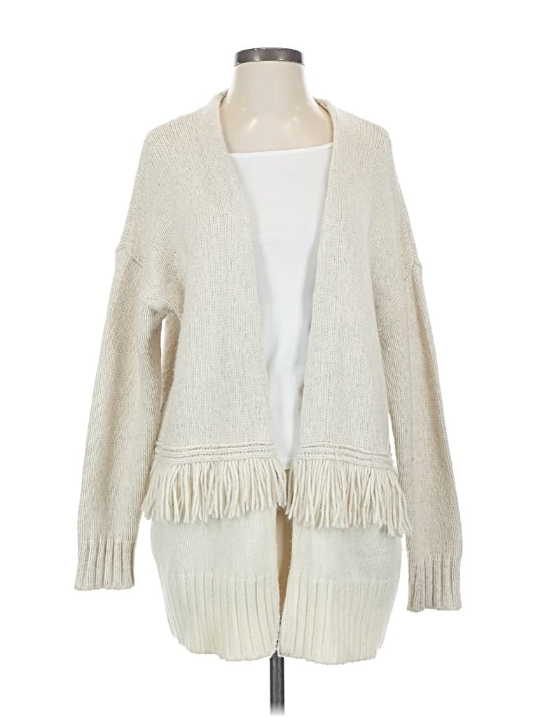 Pre-owned Madewell Cardigan Sweater In White
