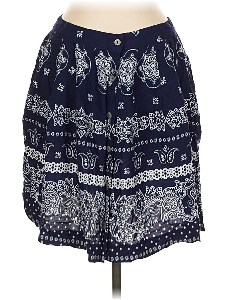 Pre-owned Xhilaration Casual Skirt In Blue