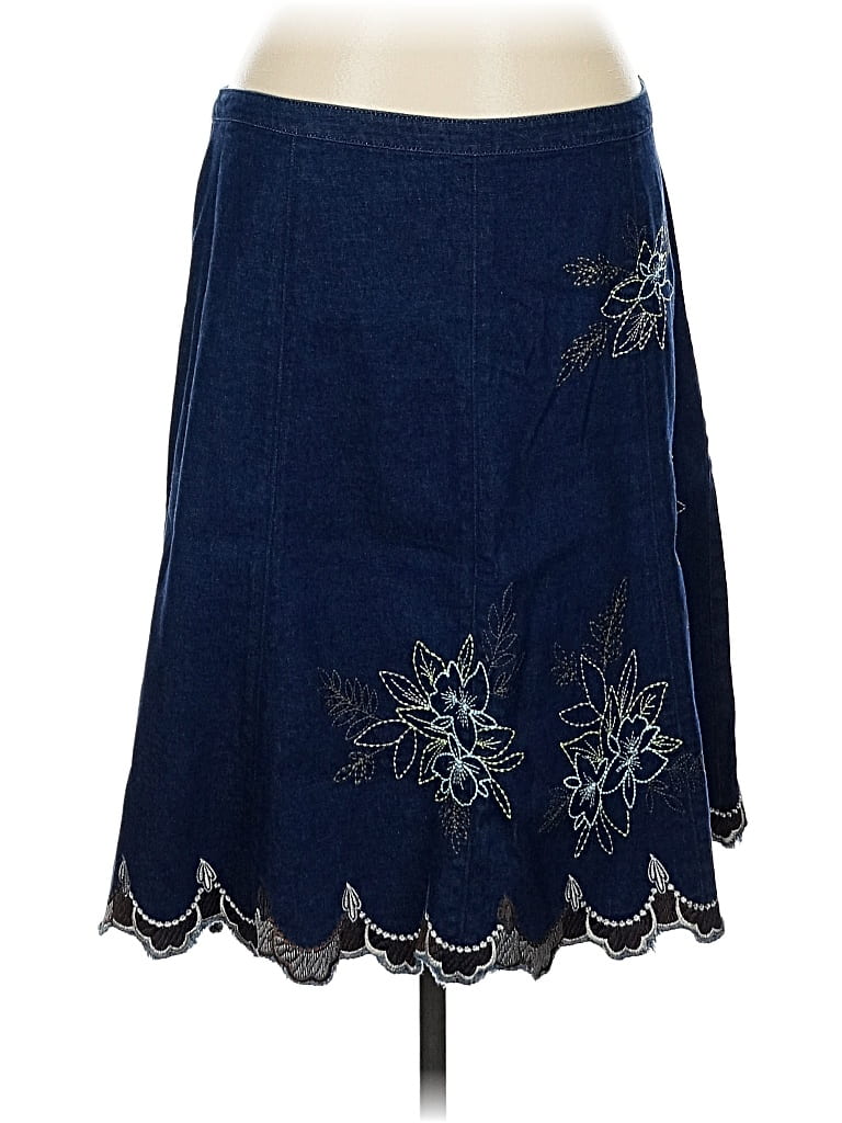 Pre-owned Tribal Denim Skirt In Blue
