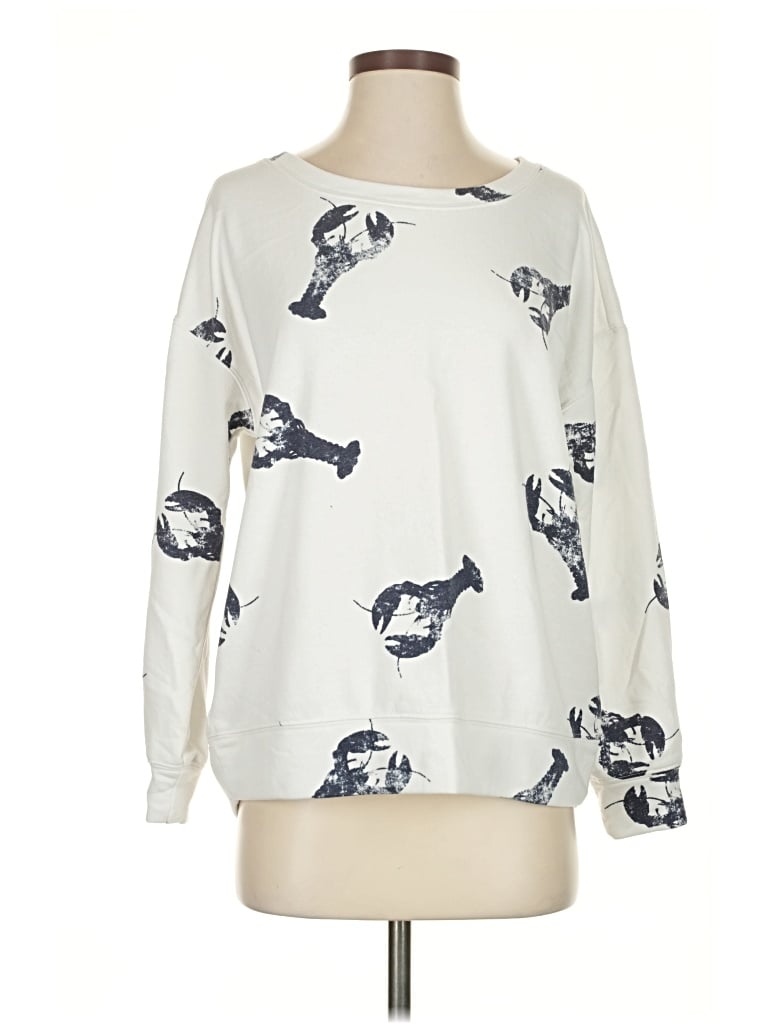 Pre-owned Lou & Grey Long Sleeve T-shirt In White