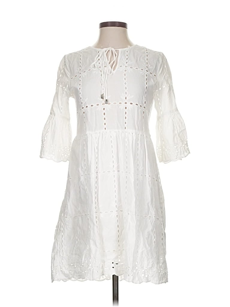 Pre-owned Pilyq Casual Dress In White