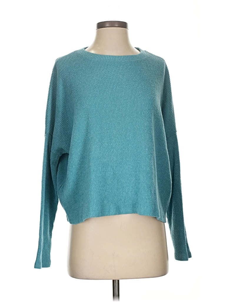 Pre-owned Zenana Pullover Sweater In Blue