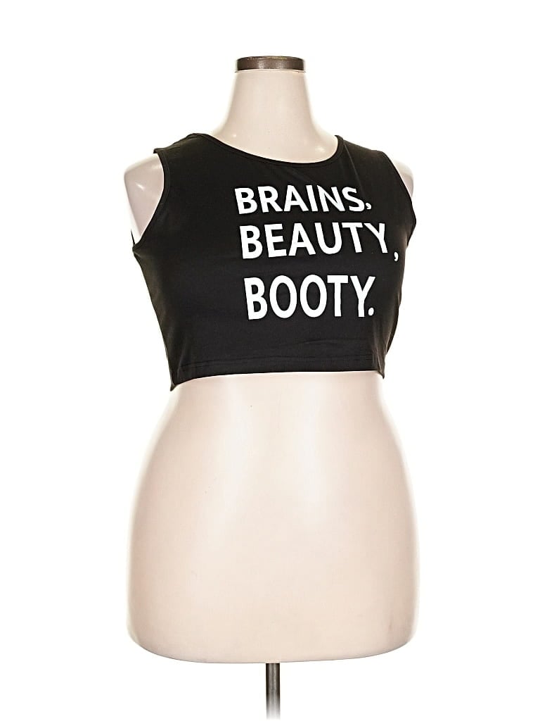 Pre-owned Unbranded Sports Bra In Black