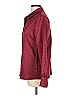 Unbranded Burgundy Long Sleeve Button-Down Shirt Size L - photo 5