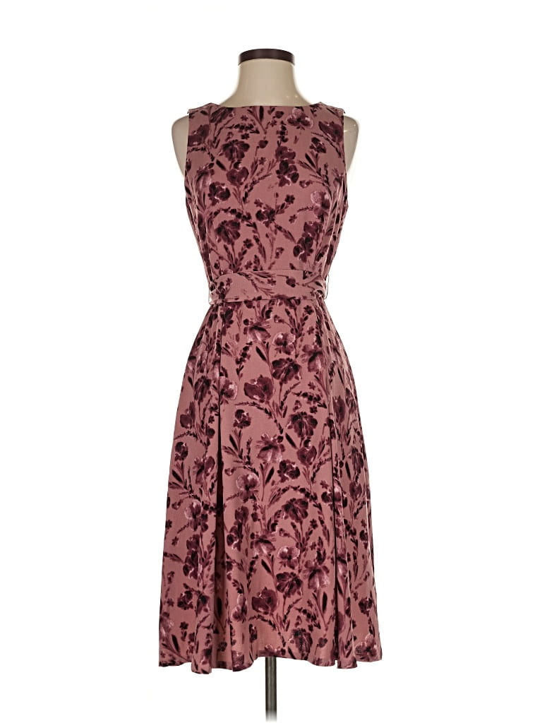 Pre-owned Elle Cocktail Dress In Burgundy