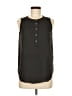 Ann Taylor LOFT 100% Polyester Black Sleeveless Blouse Size M - photo 1