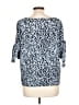 MICHAEL Michael Kors Animal Print Blue 3/4 Sleeve Blouse Size L - photo 2
