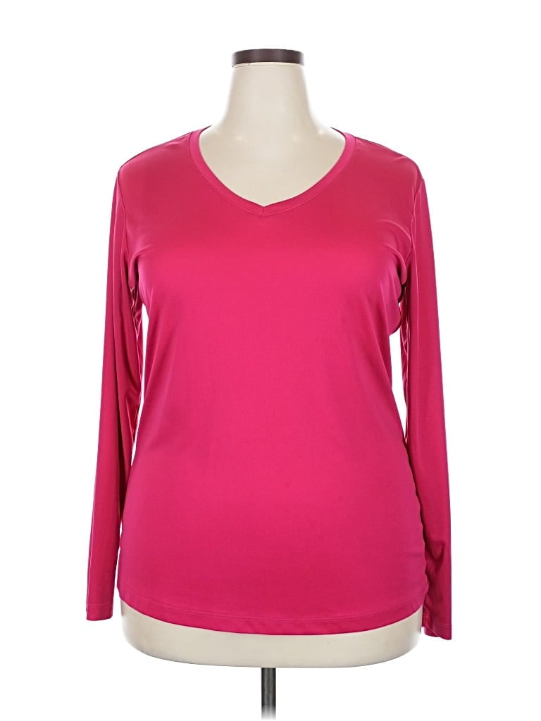 Pre-owned Sport-tek 3/4 Sleeve T-shirt In Pink