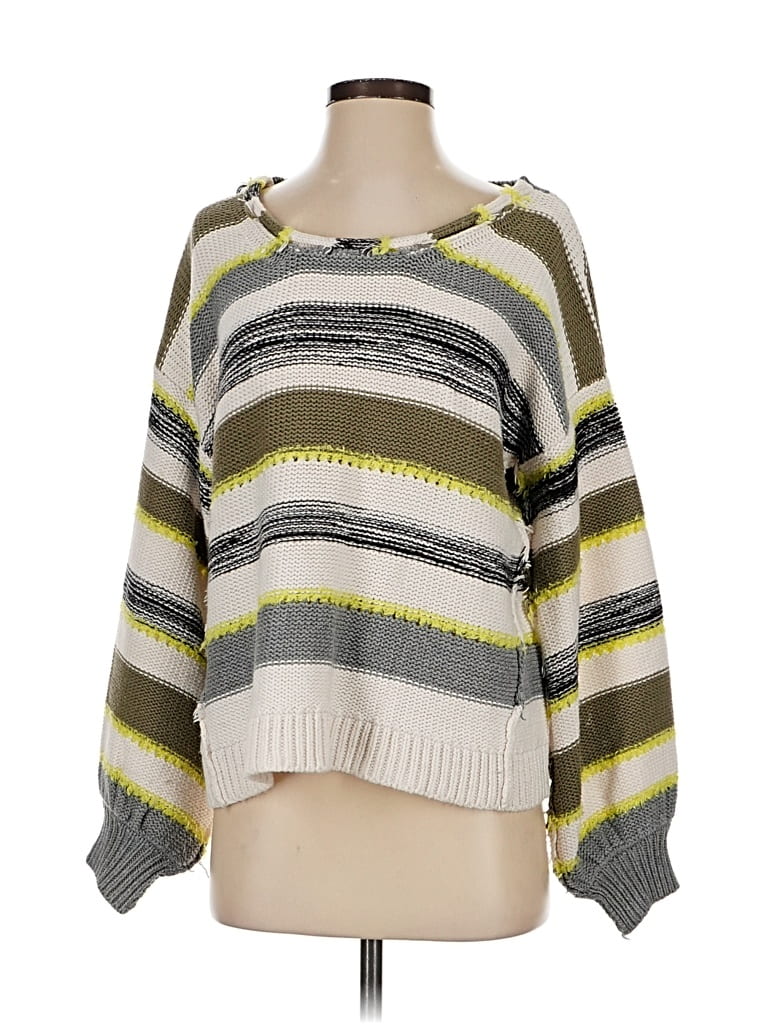 Pre-owned Lou & Grey Pullover Sweater In Gray