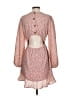Lulus 100% Polyester Paisley Pink Cocktail Dress Size S - photo 2
