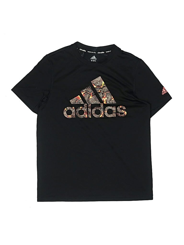 Pre-owned Adidas Originals Kids' Short Sleeve T-shirt In Black