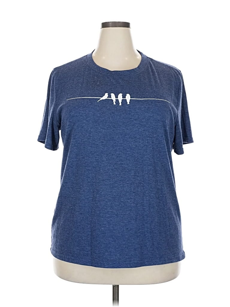 Pre-owned Unbranded Active T-shirt In Blue
