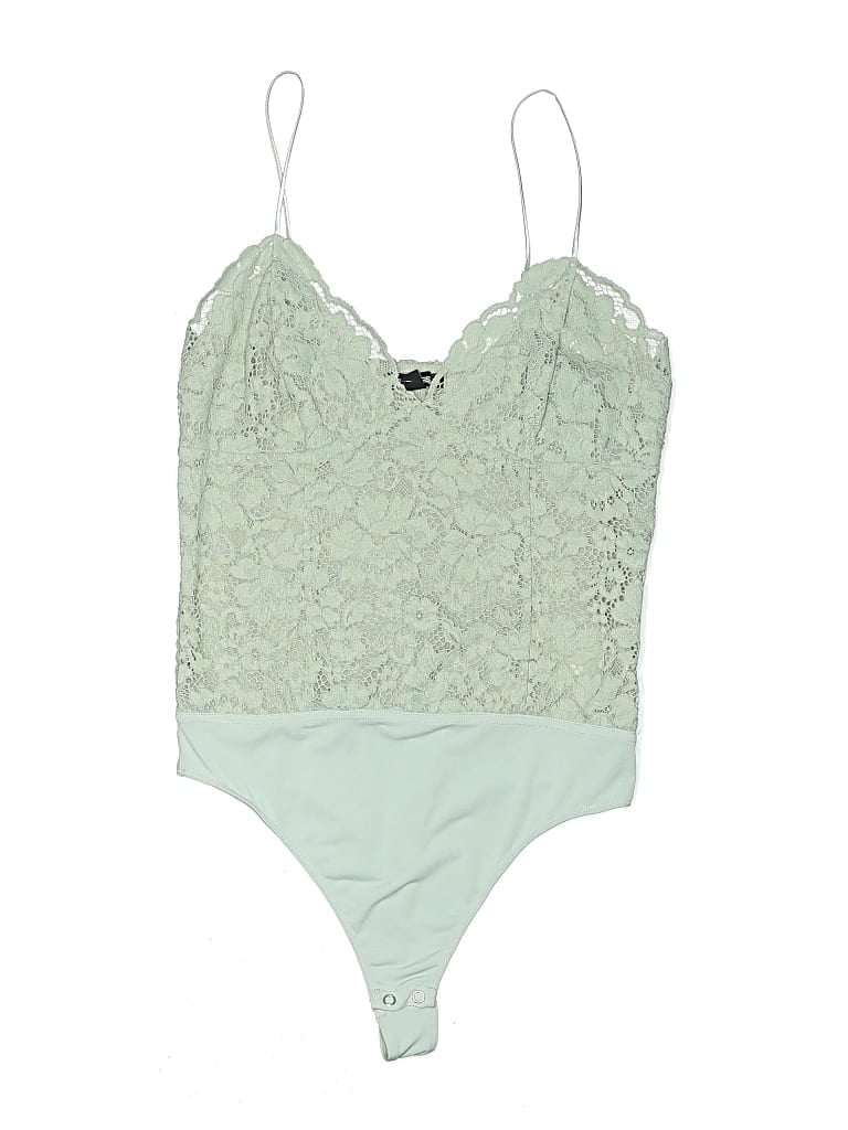 Pre-owned Express Bodysuit In Green