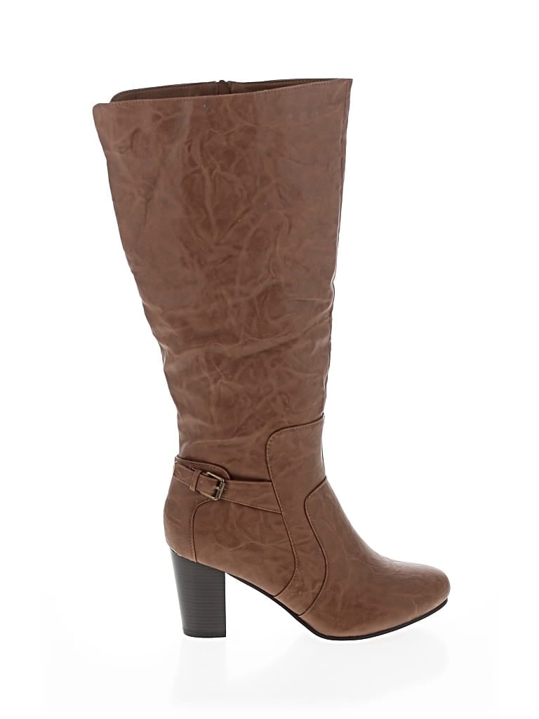 Pre-owned Assorted Brands Boots In Brown