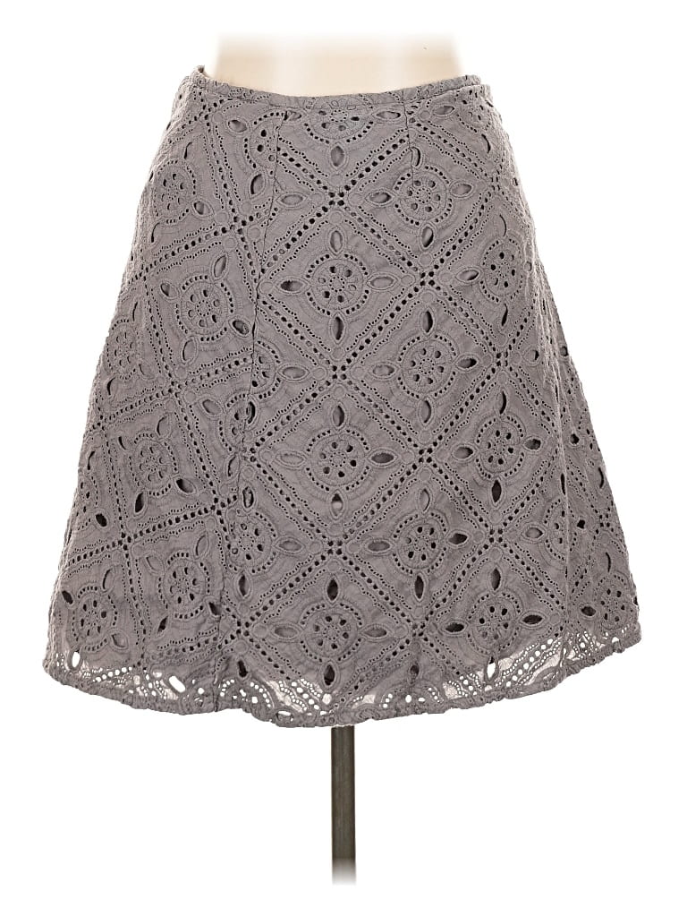 Pre-owned Garnet Hill Casual Skirt In Gray