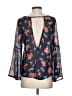 Chic Happens 100% Polyester Blue 3/4 Sleeve Blouse Size S - photo 2