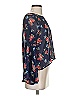 Chic Happens 100% Polyester Blue 3/4 Sleeve Blouse Size S - photo 4