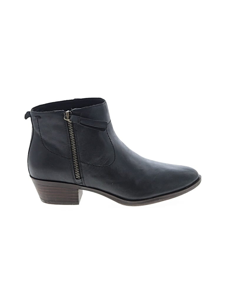 Pre-owned Lucky Brand Ankle Boots In Black