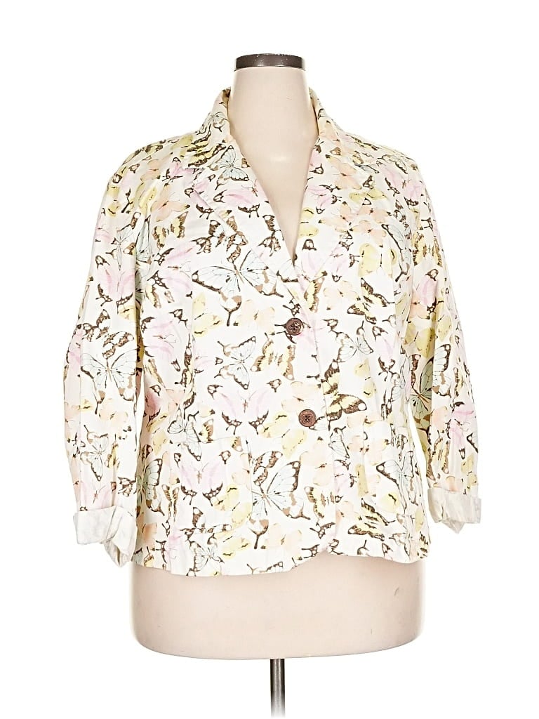 Pre-owned Cato Blazer Jacket In White