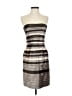 BCBGMAXAZRIA 100% Polyester Stripes Gray Cocktail Dress Size 2 - photo 1