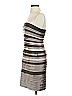 BCBGMAXAZRIA 100% Polyester Stripes Gray Cocktail Dress Size 2 - photo 5