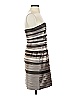 BCBGMAXAZRIA 100% Polyester Stripes Gray Cocktail Dress Size 2 - photo 4